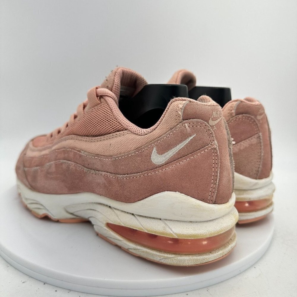 Nike Air Max 95 Sz 7Y Women 8.5 BQ7222-600 Coral Stardust Pink White Shoes - Picture 7 of 14
